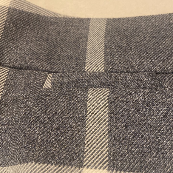 TAHARI ARTHUR S. LEVINE Size 8 Lined Window Pane Pencil Skirt Gray & White - Picture 3 of 10